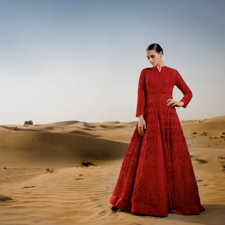 fashion shoot in the desert