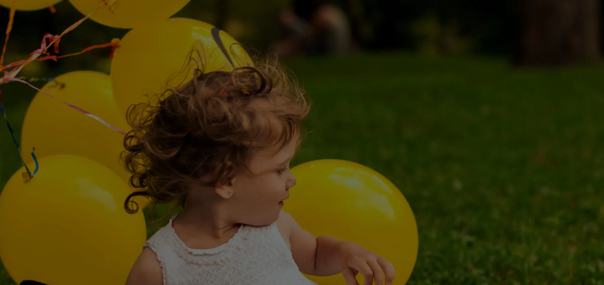 cute child photograph in a garden