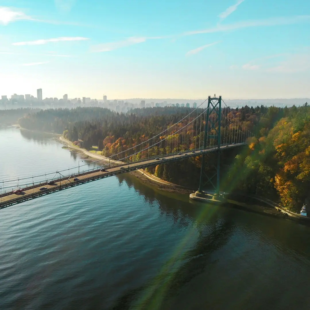 Aerial view of Vancouver