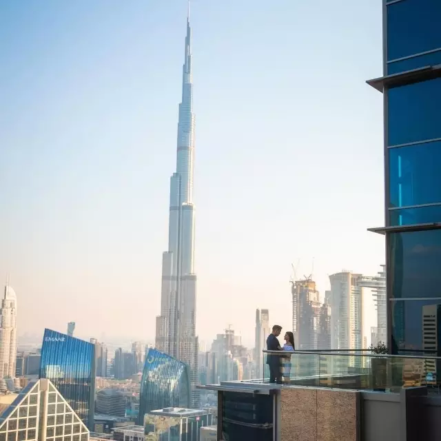 scenic view of burj khalifa